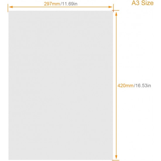A3 white Foamboard 5 mm thick, Size (297 x 420mm) each piece in a bag